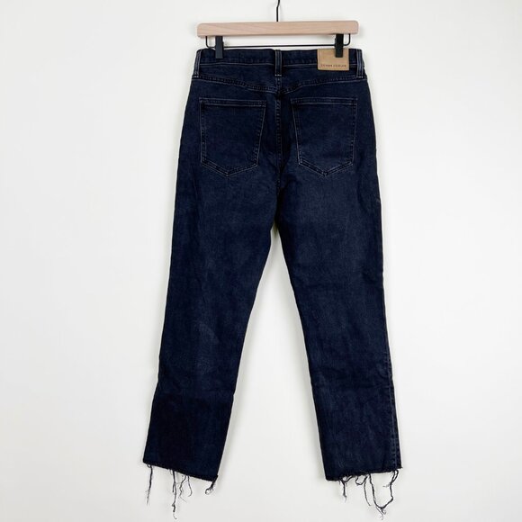 Aritzia Denim Forum Arlo High Rise Waist Straight Leg Button Fly Retro Frayed 29 - Picture 12 of 14